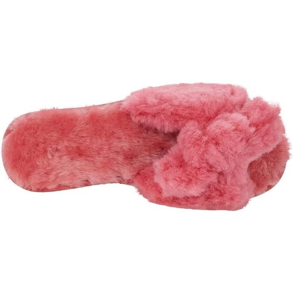 EMU AUSTRALIA Naledi Bow Sheepskin Slide Slippers Mineral Red Size 9 Shoes   NWT - Picture 3 of 15